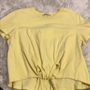 Zara Yellow Crop Top